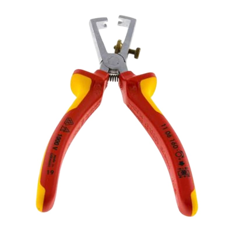 160 mm Abisolier Zange verchromt 2K Griffe Knipex