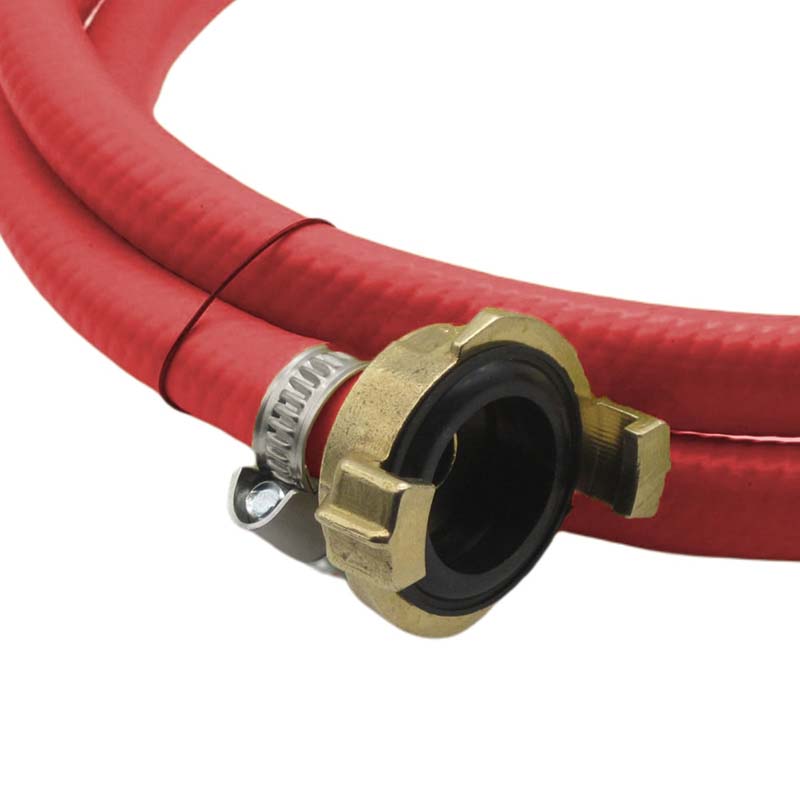 1/2" 13 mm Garten Wasser Bewässerung Schlauch Garnitur rot Schnellkupplung 3 Lagen - PN 10 bar - 25 m