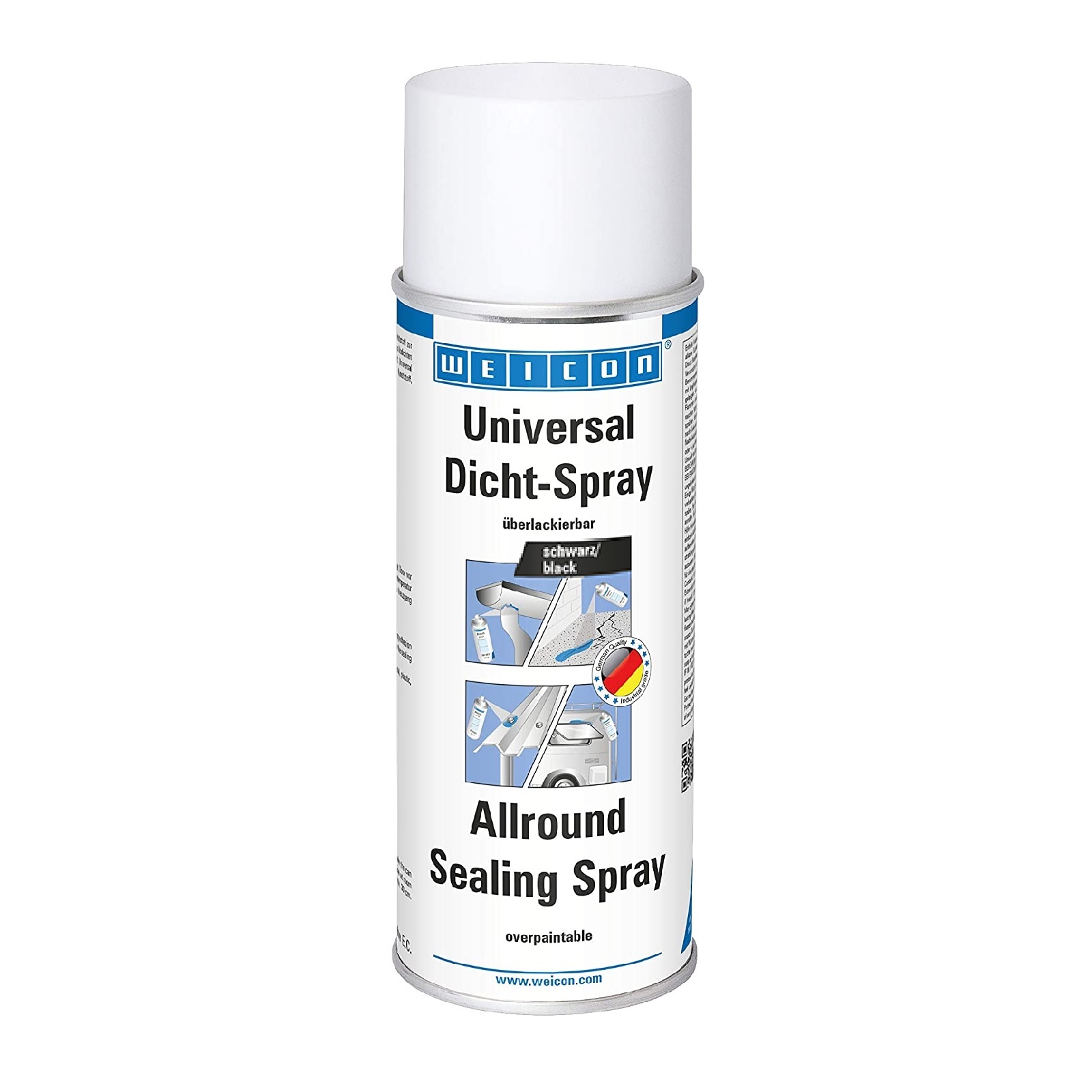 Universal Dicht Spray sprühbarer Kunststoff Abdichten schwarz - 400 ml Dose