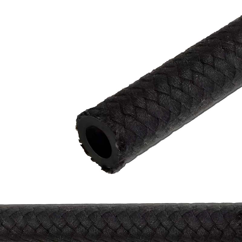 3,2 x 7,0 mm Kraftstoff Benzin Öl Schlauch Textilgeflecht NBR schwarz DIN 73379 - PN 7 bar