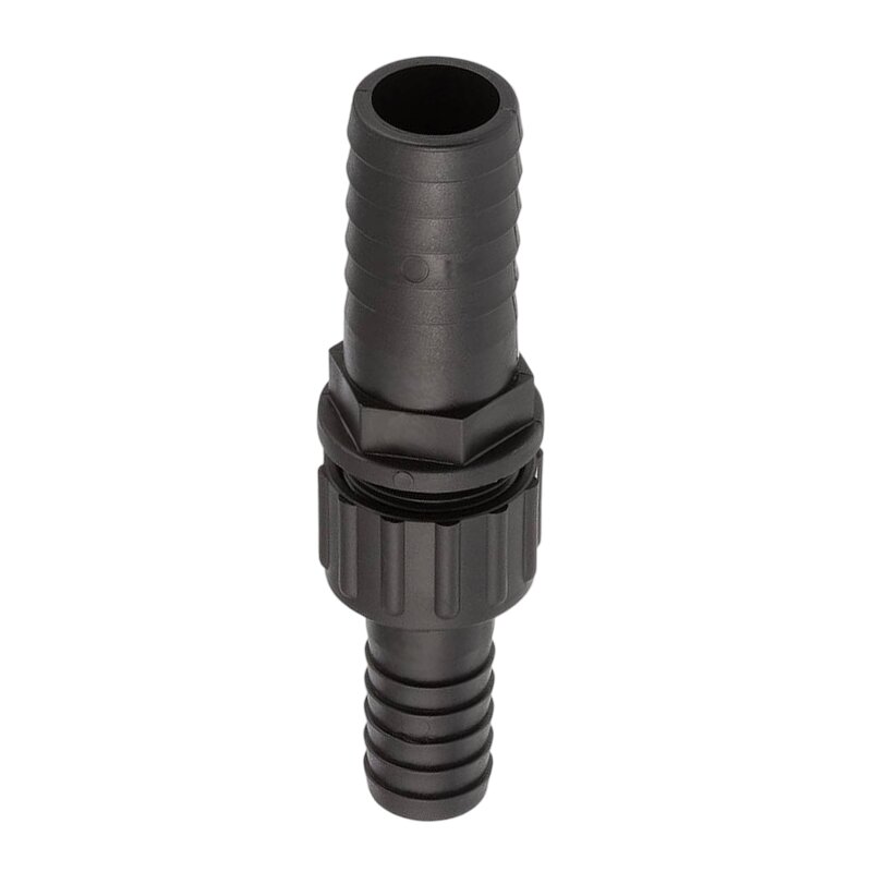 25 x 19 mm Schlauch Verschraubung reduziert 2-fach Stutzen Tülle Pool Teich Garten PP schwarz - PN 6 bar