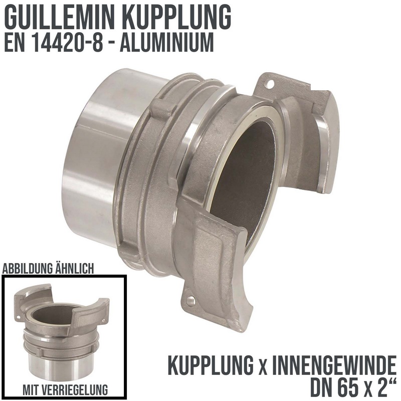 DN 65 Guillemin Kupplung Verriegelung BSPP Innengewinde IG 2" Aluminium - PN 16 bar