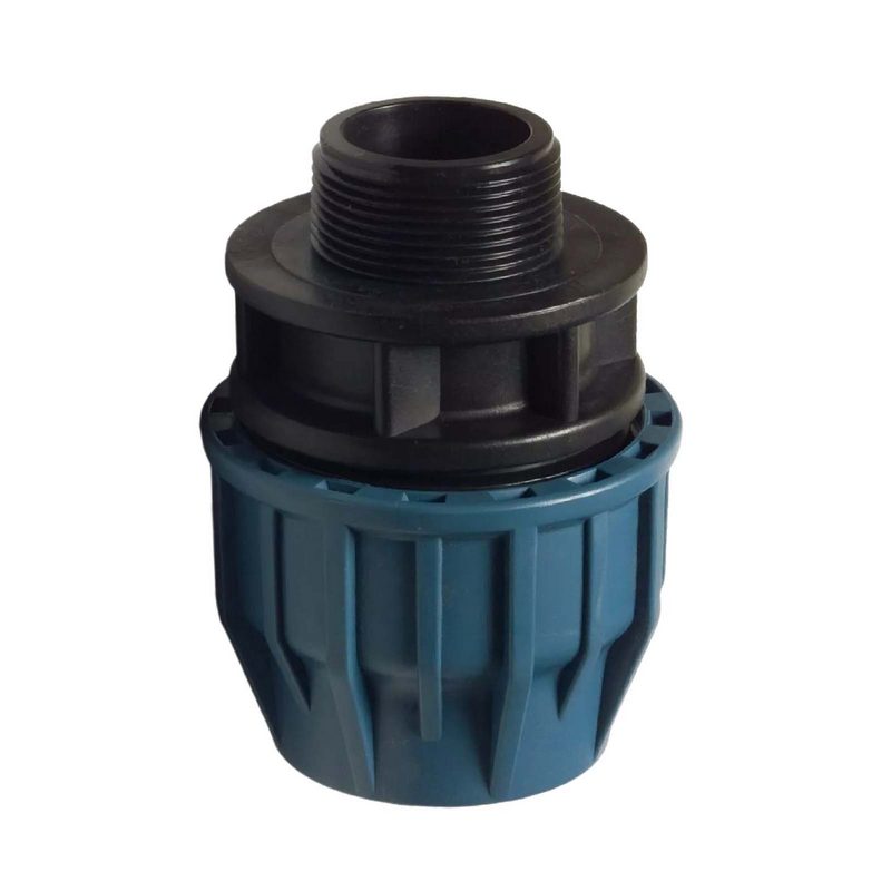 110 mm x 4" PE PP Fitting Klemm Verbinder Verschraubung Muffe Rohr Kupplung x AG DVGW - PN 16 bar