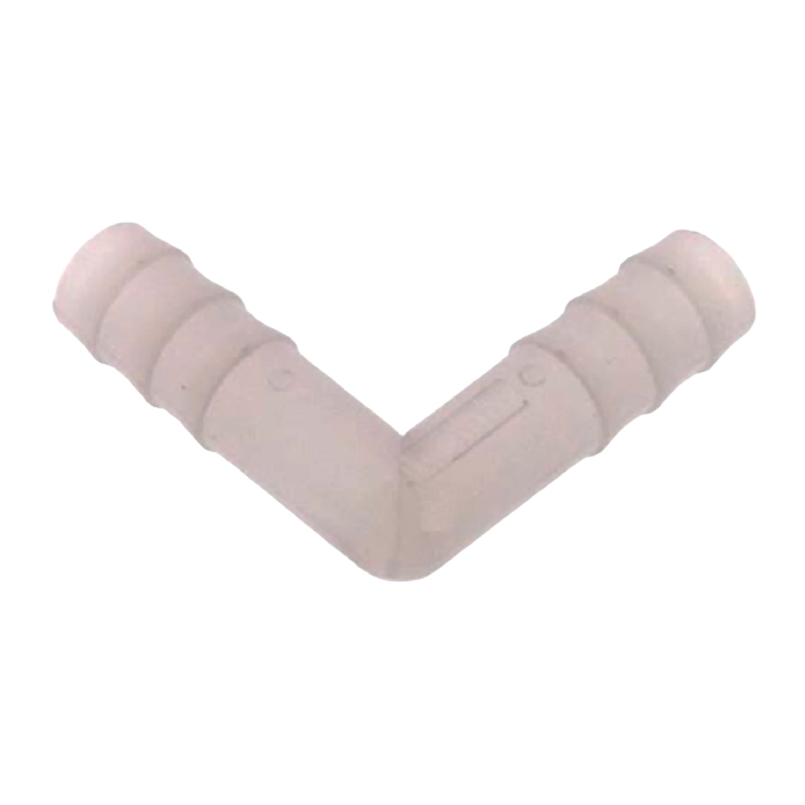 9 mm PVDF Winkel 90° Schlauch Verbinder Stutzen Tülle Fitting FDA Lebensmittel weiss PN 10 bar