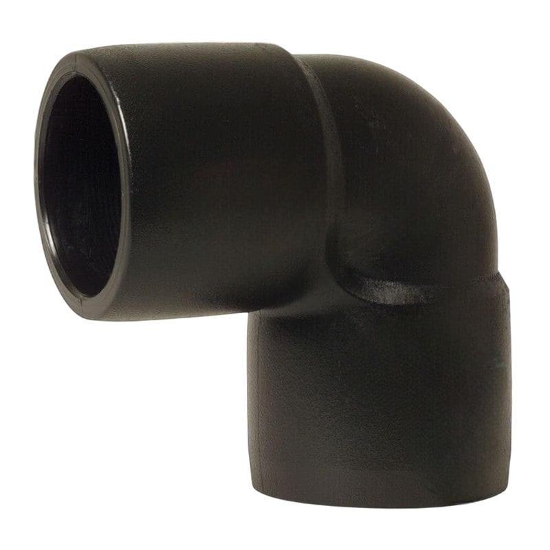 110 mm PE 100 Elektro Schweiß Fitting Winkel 90° Muffe SDR 11 DVGW 24 VAC schwarz