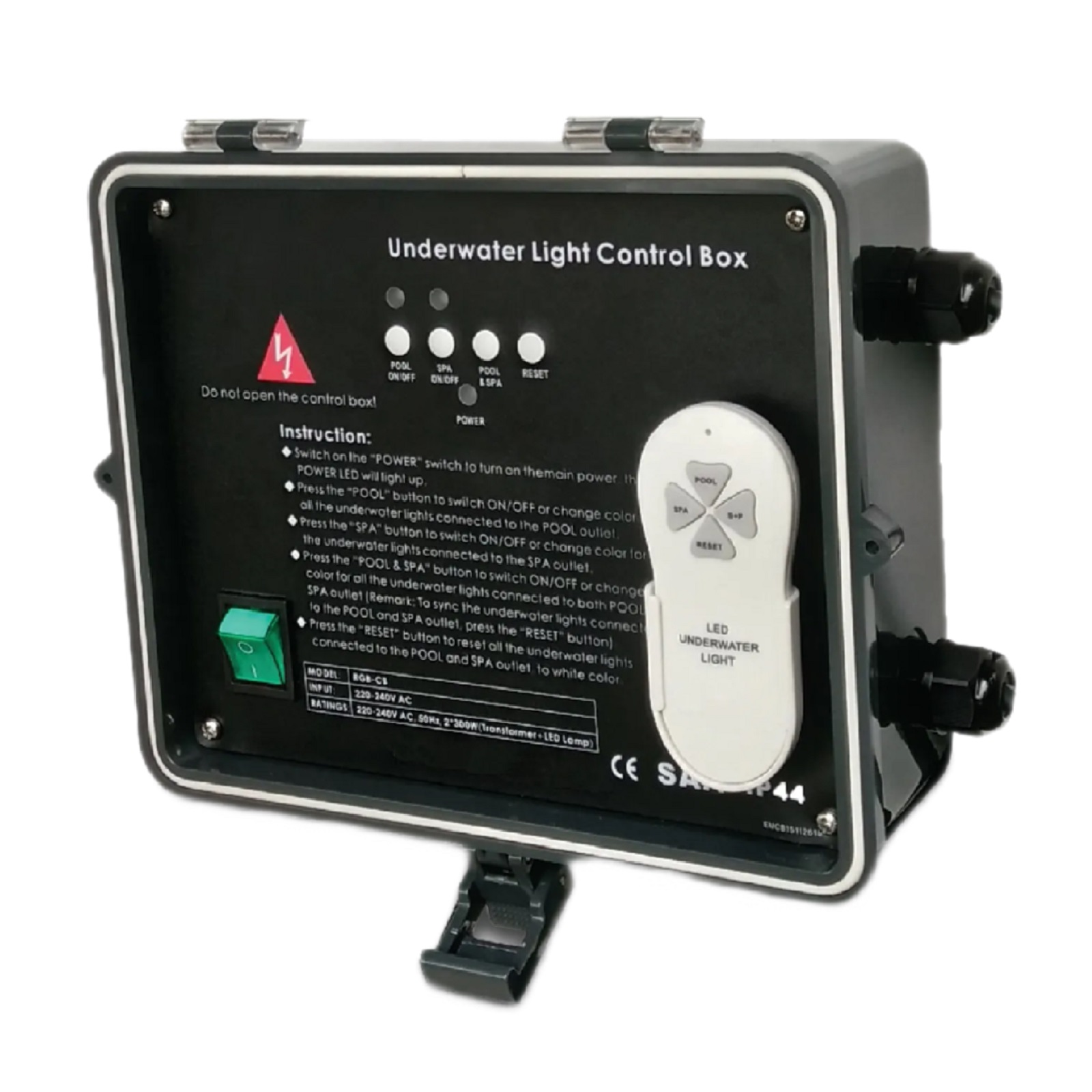 Fernbedienung LED / RGB für 12 VAC Unterwasser Pool Schwimmband Leuchten - 600 Watt - IP 44