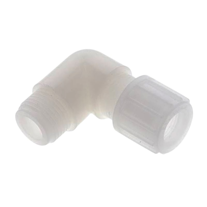 14 x 12 mm x 1/2" Winkel 90° Kupplung Aussengewinde PVDF Verschraubung PA PP Schlauch FDA - PN 10 bar