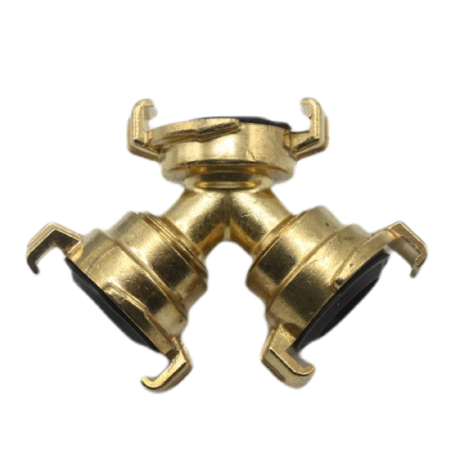 Y-Verteilerstück 3-fach Schnell Schlauch Kupplung Messing (GEKA kompatibel) PN 10 bar
