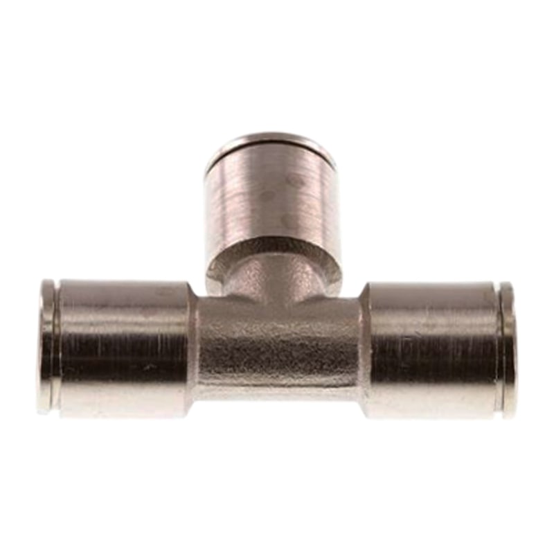 4 mm Pneumatik Schnell Steck Verbinder IQS T-Stück 90° MSV Messing PA PU Schlauch - PN 16 bar