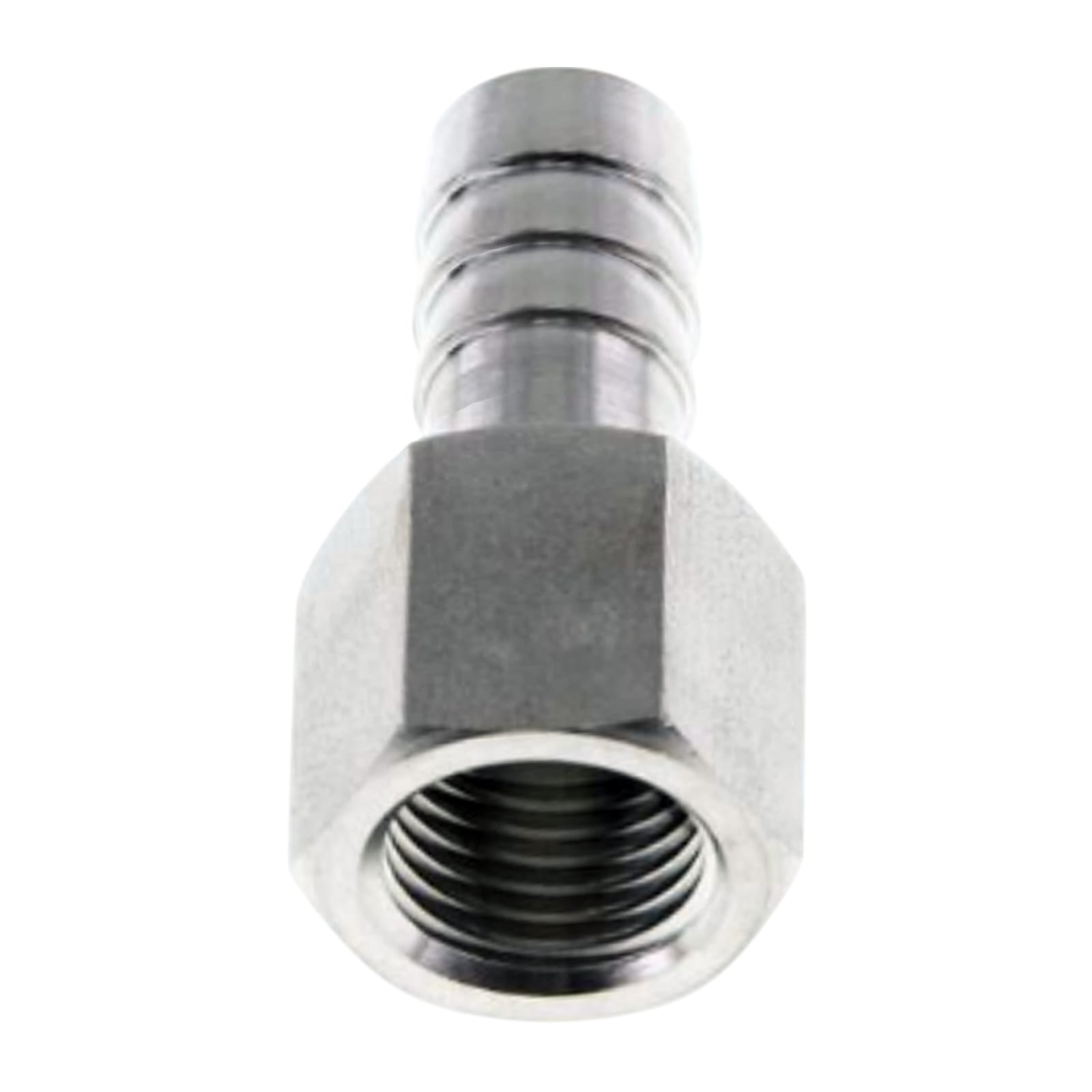 3/4" x 25 mm Schlauch Tülle Stutzen Innengewinde IG Nippel Edelstahl AISI 316 VA Fitting - PN 20 bar