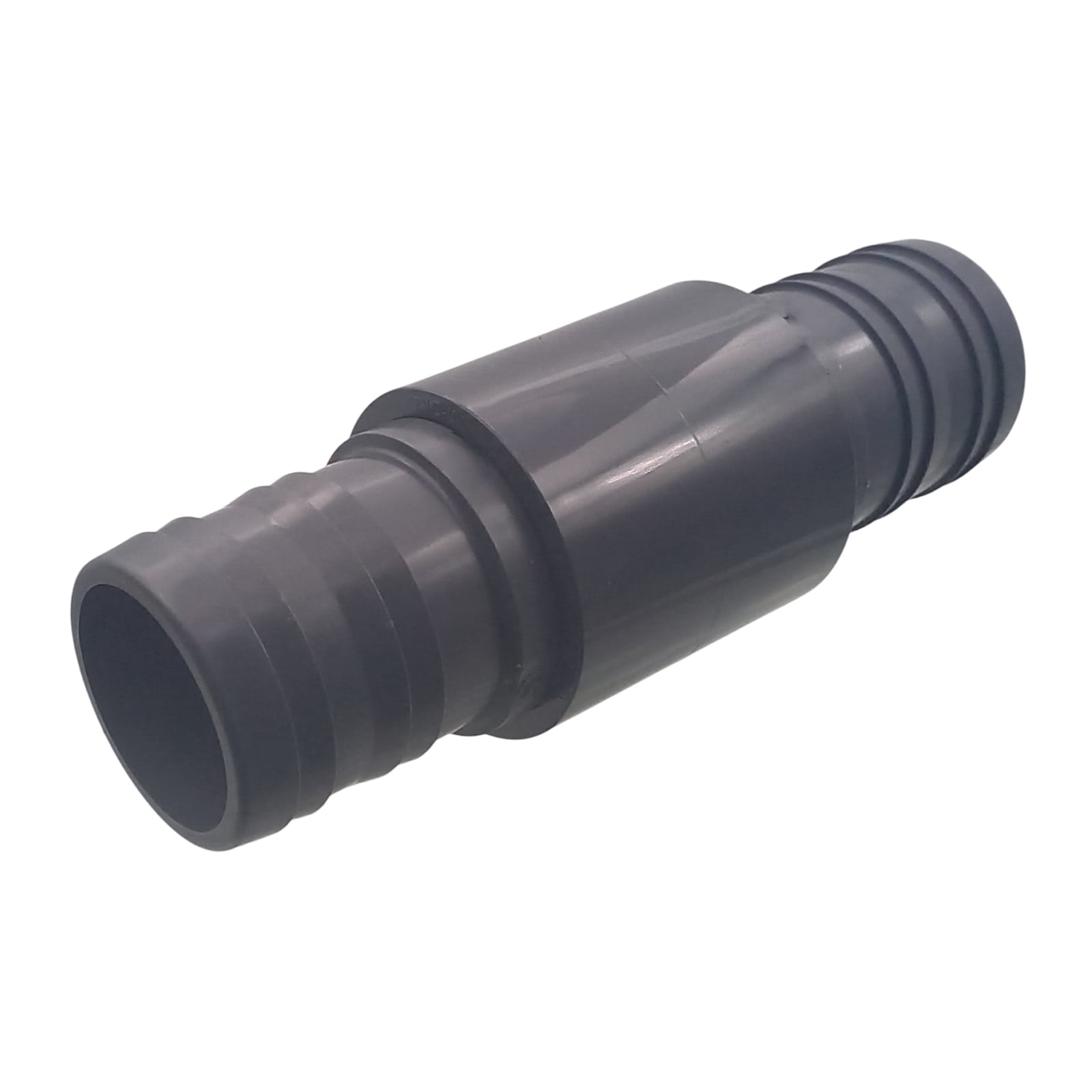 63 mm PVC PROFI Gerade Schlauch Verbinder Stutzen Tülle Pool Teich Garten - PN 10 bar - Montage-Set