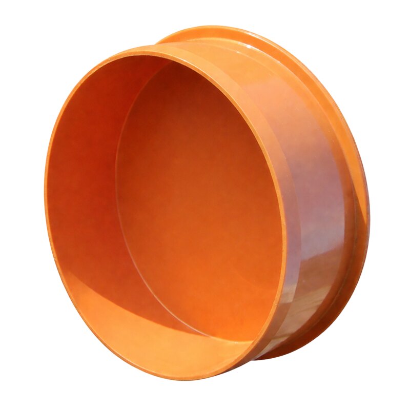 125 mm PVC Stopfen Abfluß Abwasser HT KG Rohr SN4 Stutzen rostbraun