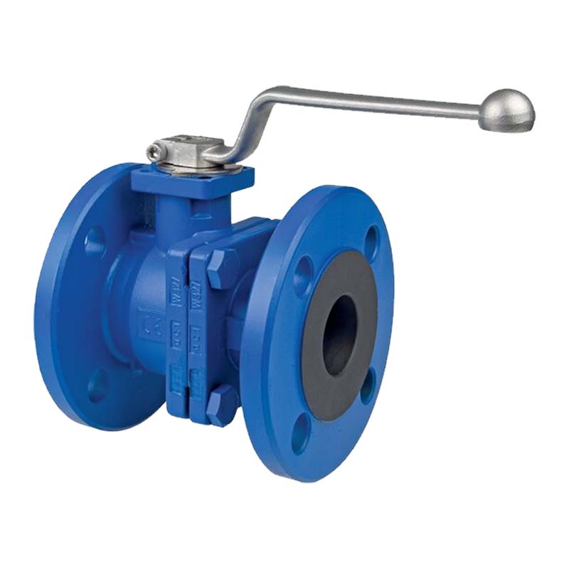 DN 25 Flansch Kugelhahn 2-teilig Gussgehäuse Kugel Messing DVGW Gas - PN 40 bar