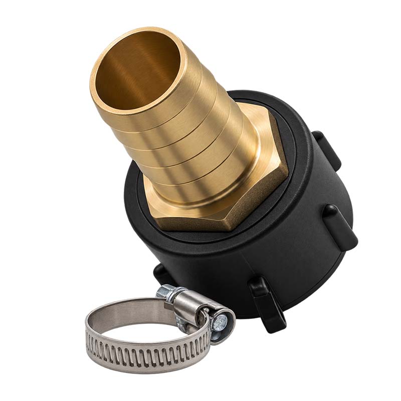 S60 x 6 IBC Adapter auf MS-Tülle 1 1/2" Zoll 38 mm Container Tank Zubehör