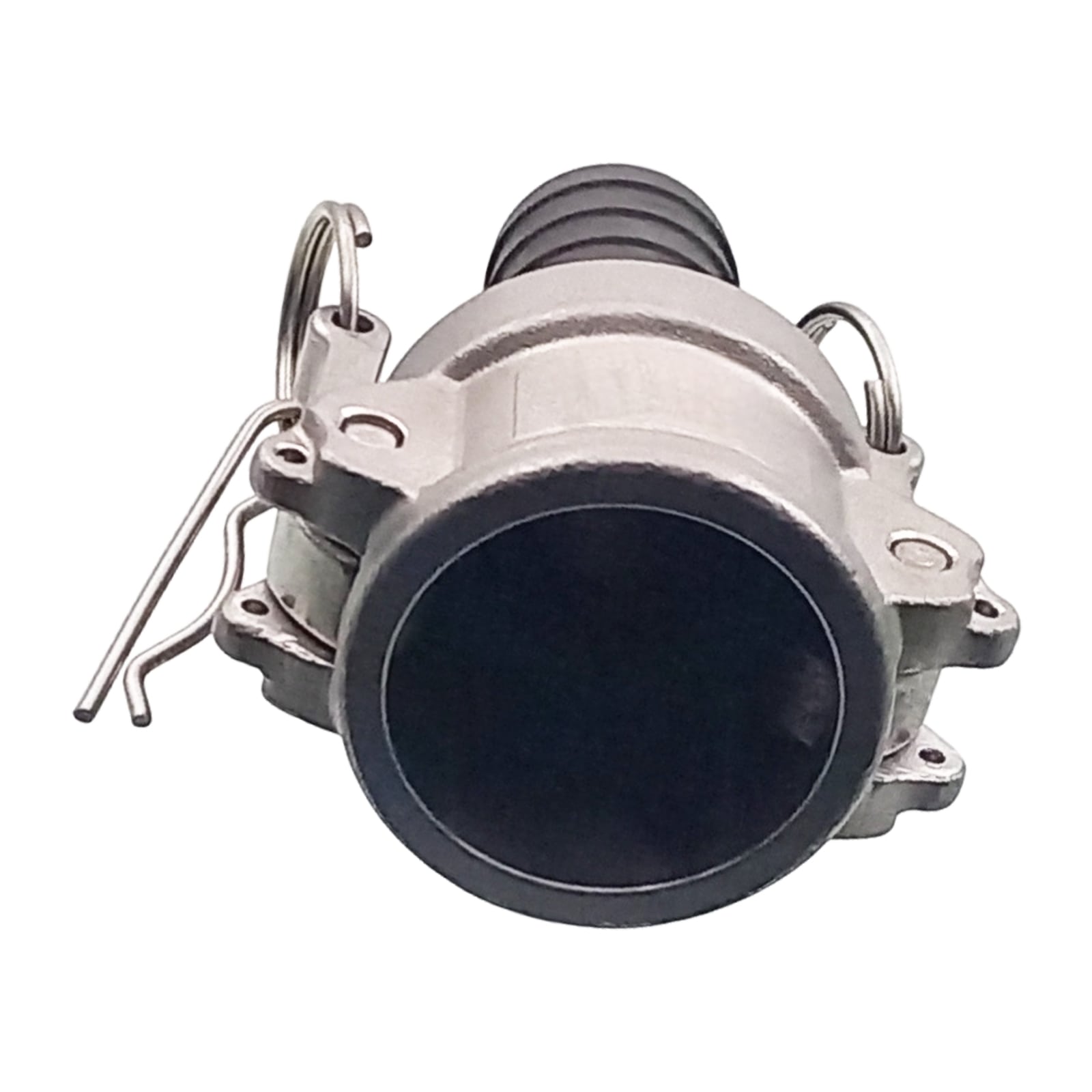 Kamlock Typ C - Mutterteil (45,5 mm) Edelstahl V2A (AISI 316) -> gerillter Stutzen DN 32 mm PFA beschichtet - PN 25 bar