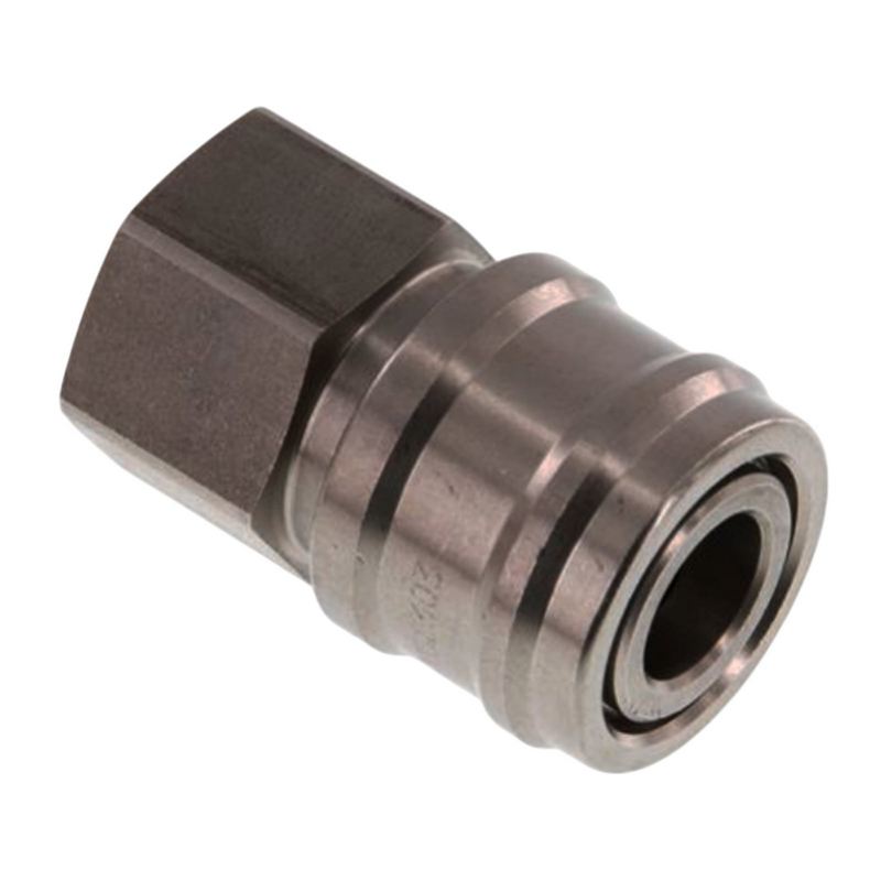 1/4" Druckluft Kupplung Dose Schnell Edelstahl NW 7,2 mit Innengewinde IG - PN 35 bar