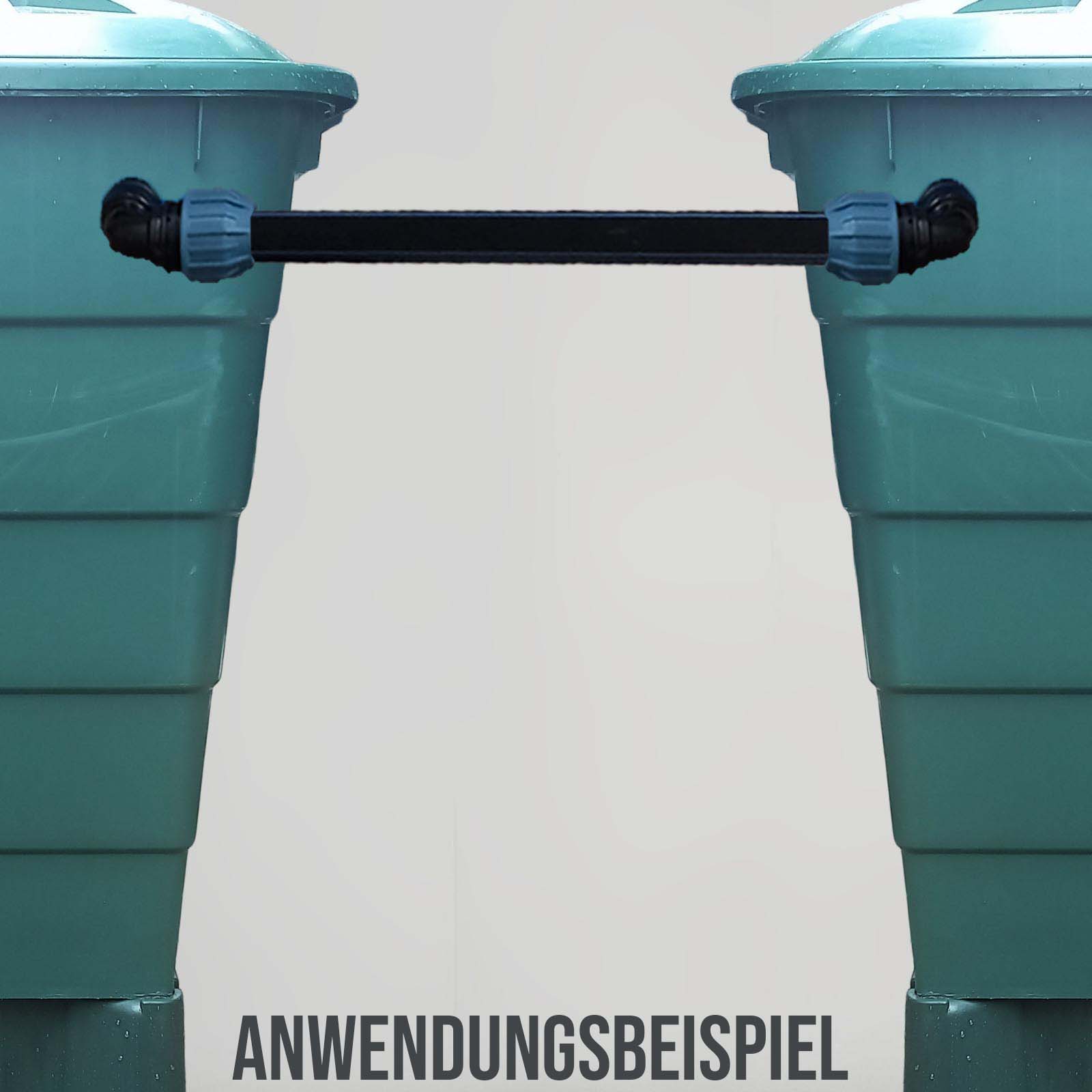 32 mm PP/PE Regentonnen Überlauf Fass Wasser Tank Verbinder Kupplung - 1,0 mtr