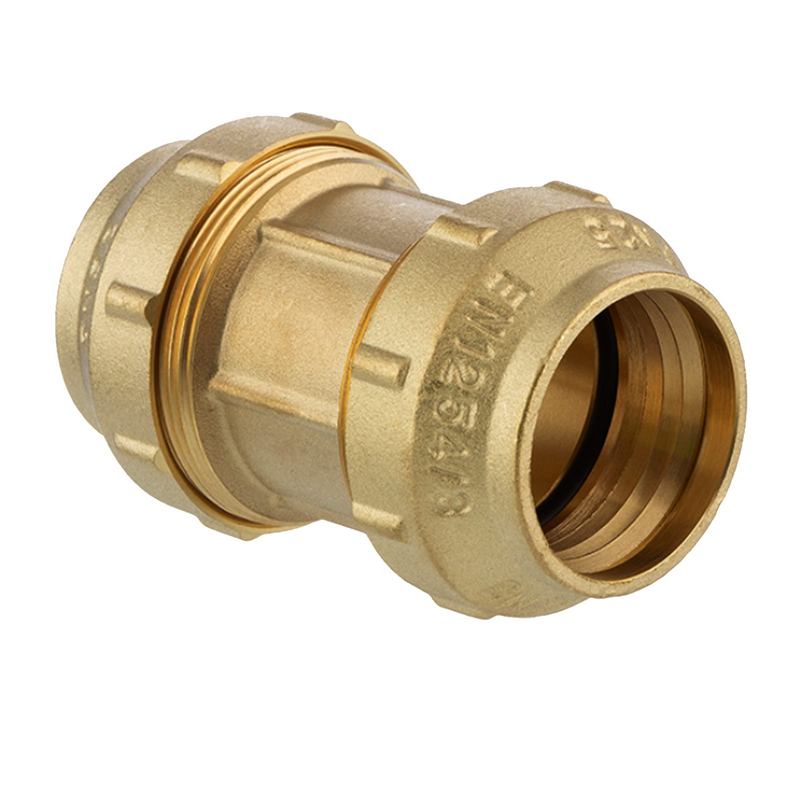 25 mm PE Fitting Klemm Verbinder Messing Verschraubung Muffe Kupplung DVGW - PN 16 bar