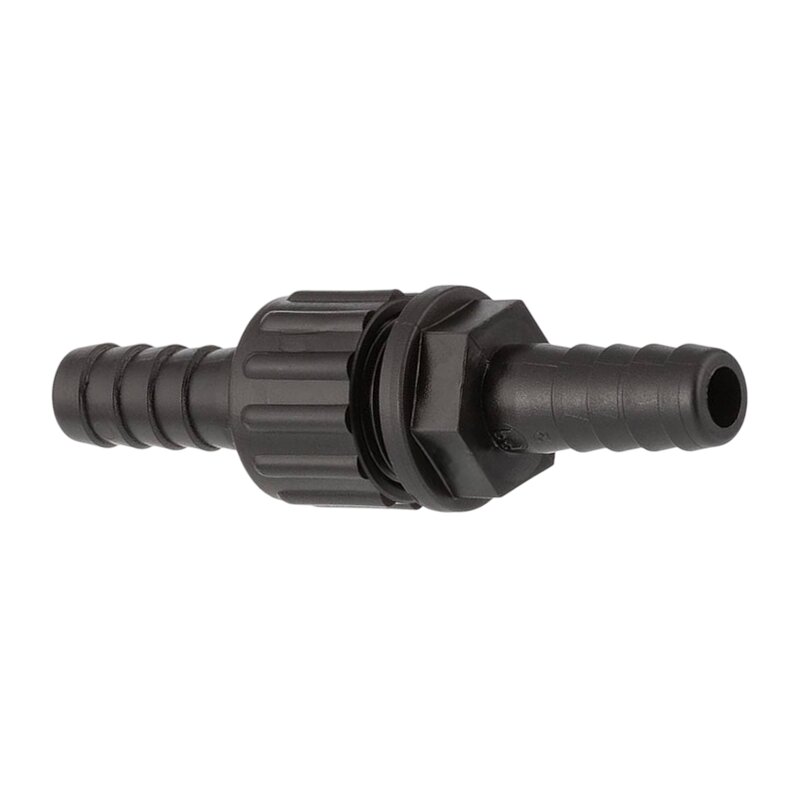13 mm Schlauch Verschraubung 2-fach Stutzen Tülle Pool Teich Garten PP schwarz - PN 6 bar