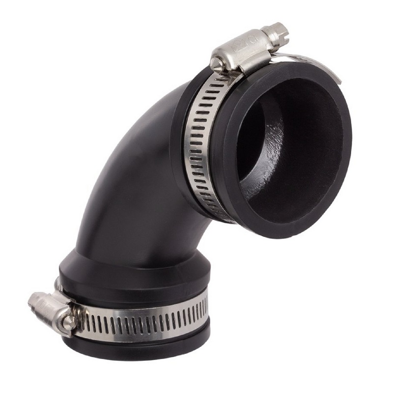 25 mm NBR Flex Fitting Bogen 90° Verbinder Reparatur (Klemmbereich 21 - 27 mm)