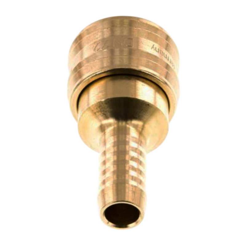 6 mm Druckluft Kupplung Dose Schnell Schlauch Tülle Messing NW 7,2 LW - PN 35 bar