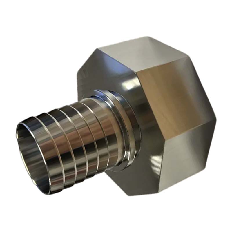 S60 x 6 IBC Adapter Schlauchtülle 25 mm 1" Edelstahl AISI 316 Container Fass  PN 16 bar