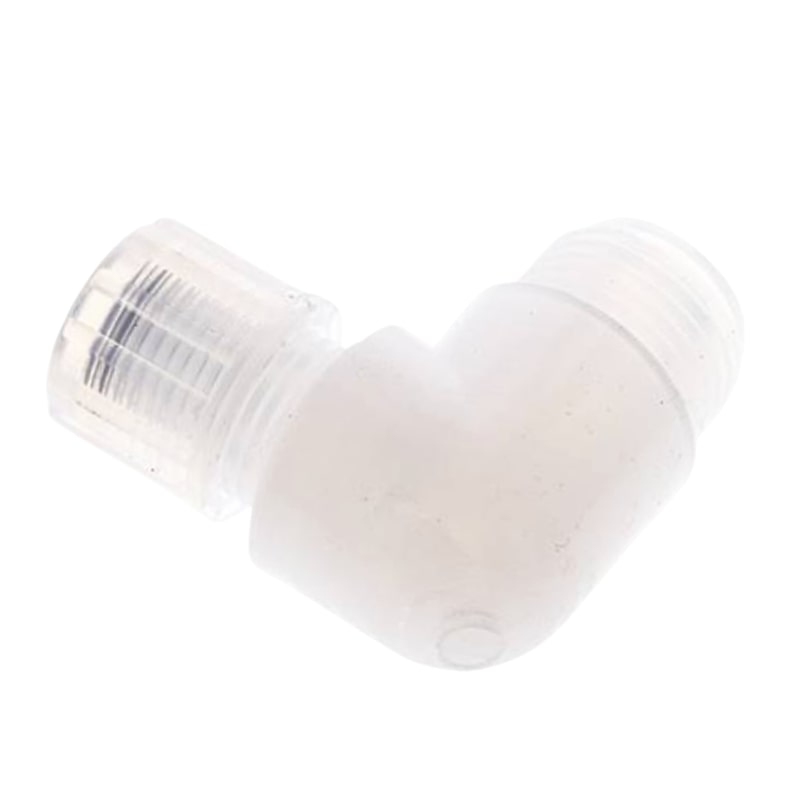 6 x 4 mm x 3/8" Winkel 90° Kupplung Aussengewinde PFA Verschraubung PA PP Schlauch FDA - PN 10 bar