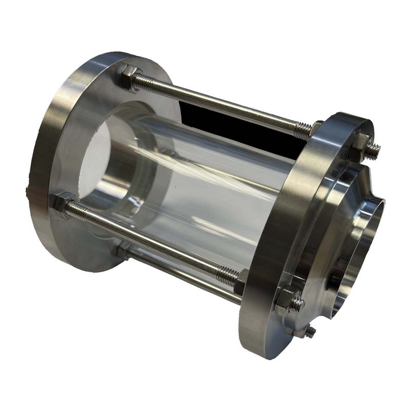 DN 100 Milchrohr Verschraubung DIN 11851 Schauglas Anschweißende ID x AD 100 x 104 mm - PN 25 bar