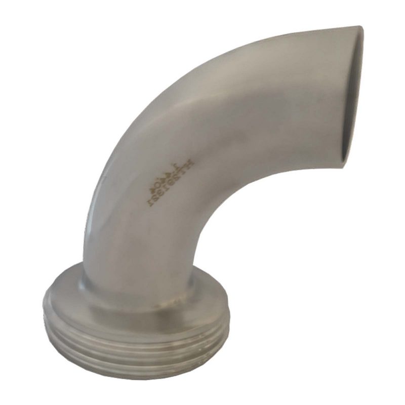 DN 25 Milchrohr Verschraubung DIN 11851 VT Vaterteil Stutzen 90° Bogen ÜWM Außengewinde Anschweißende ID x AD 26 x 29 mm - PN 25 bar