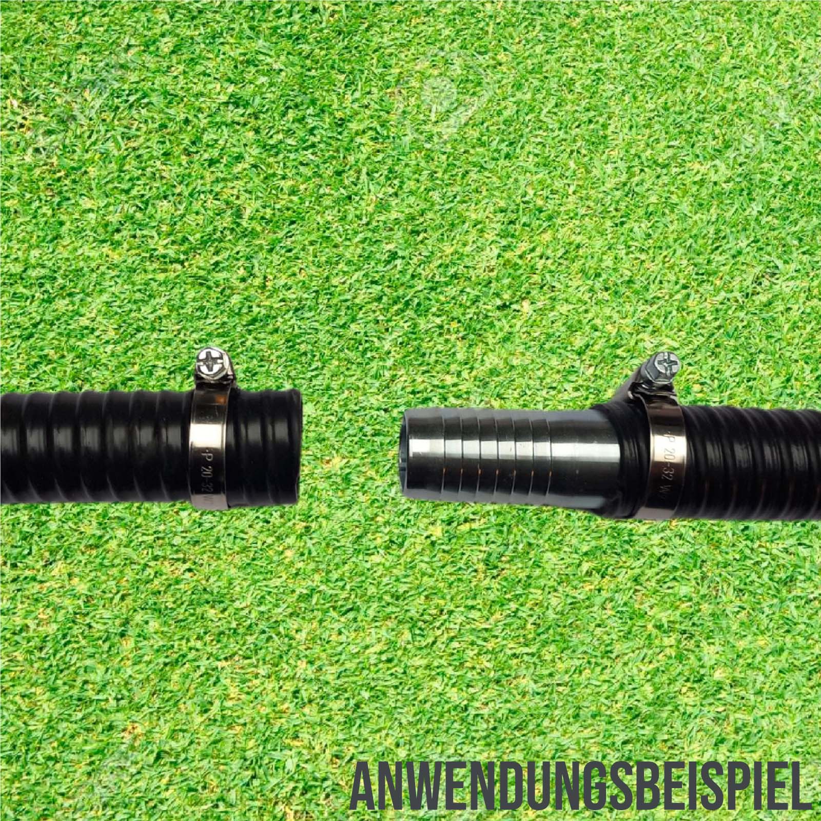 Schlauch Reparatur Set Teichschlauch Profi schwer Verlängerung 25 mm (1") - 7-teilig