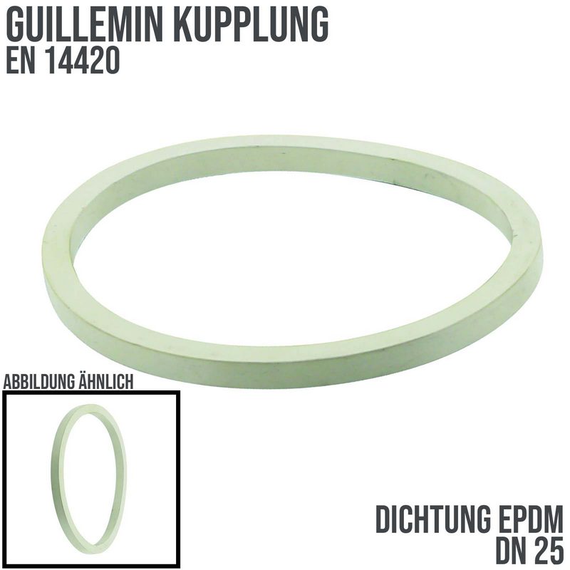 DN 25 Guillemin Kupplung Ersatz Dichtung EPDM weiß