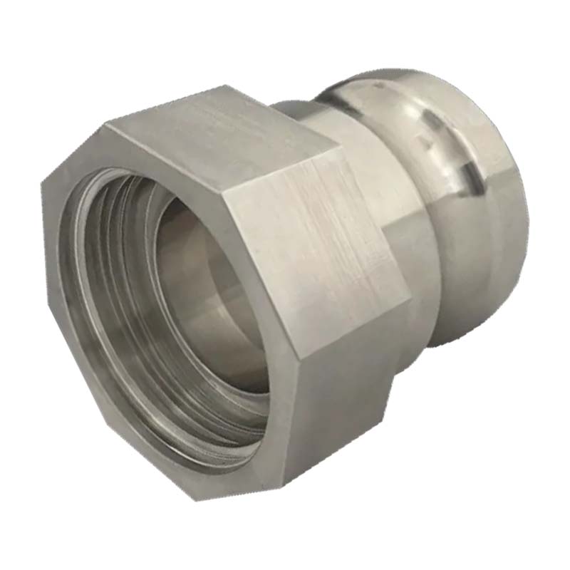 S60 x 6 IBC Adapter auf Kamlok Vaterteill DN50 (63,0mm) Edelstahl AISI 316 Container Tank Zubehör