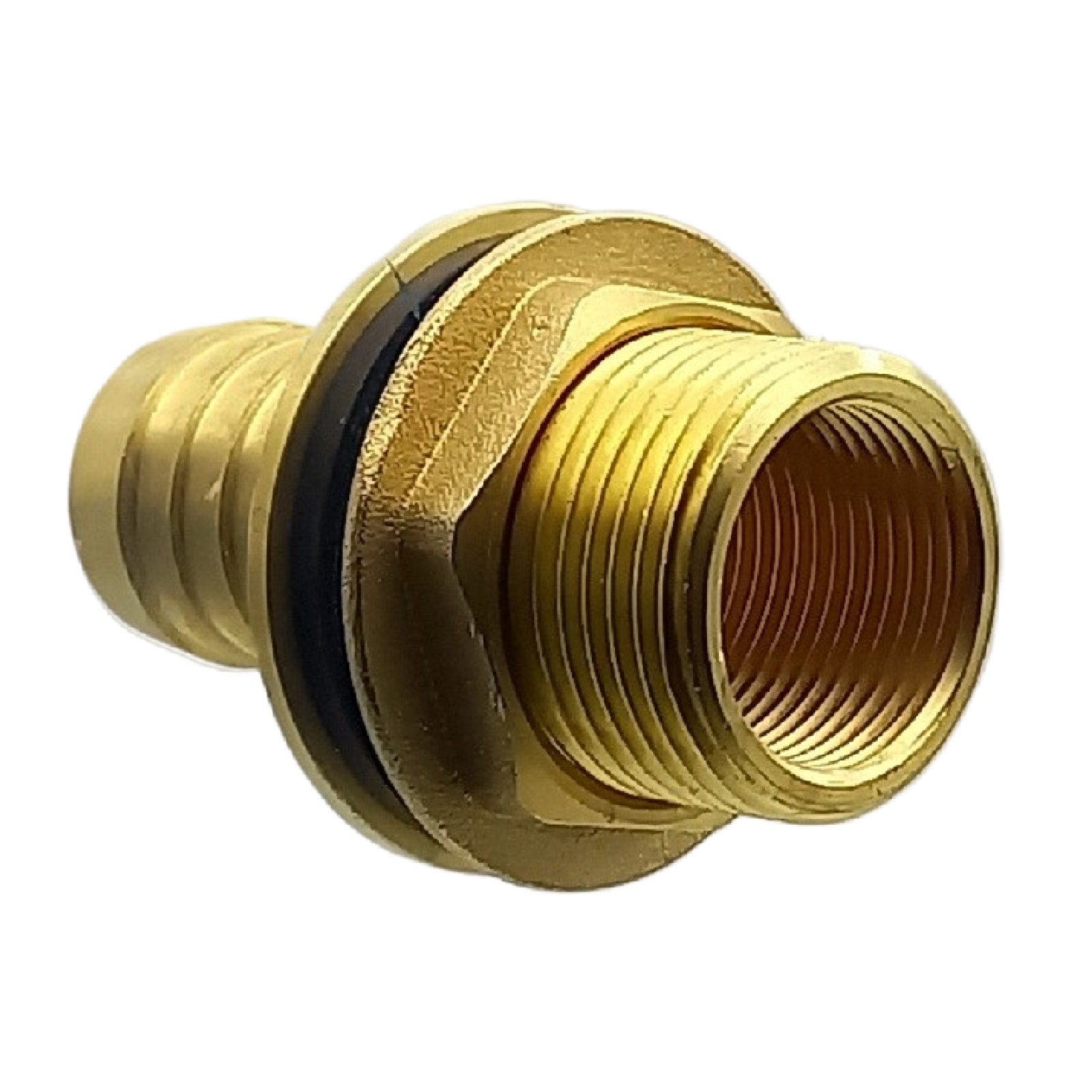 Tank Regen Tonnen Durchführung Messing Schlauch Tülle Stutzen 32mm (1 1/4") - Anschuss Set PN 10 bar