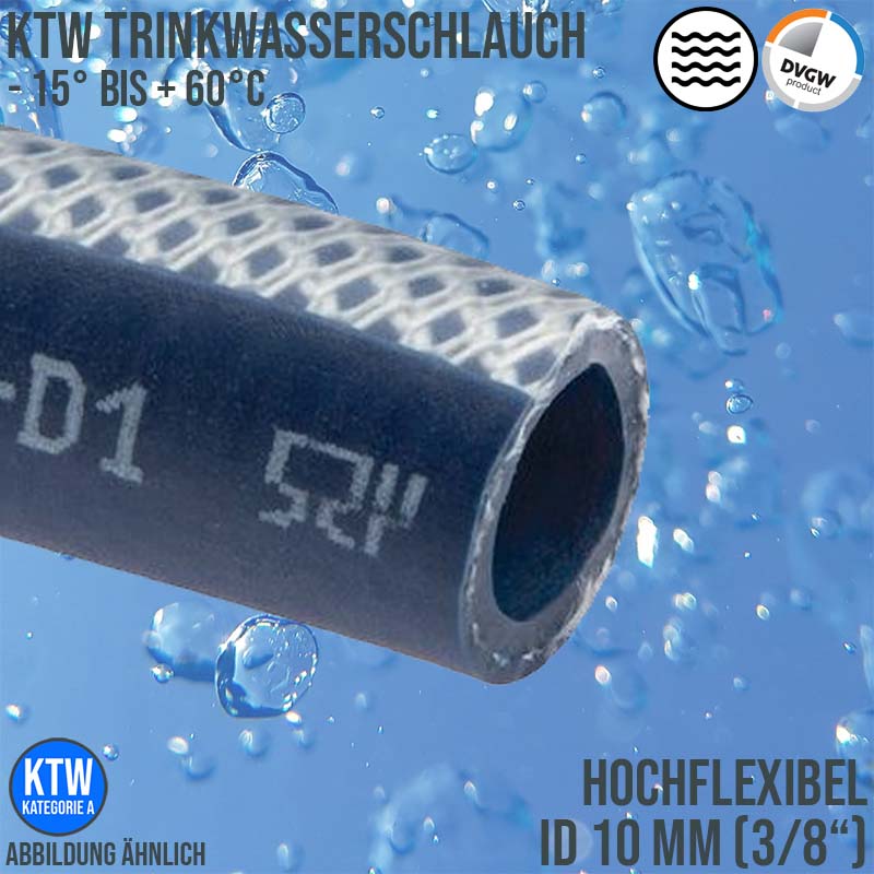 Trinkwasserschläuche nach KTW-BWGL & DVGW-W270 finden Sie in unserem Shop...