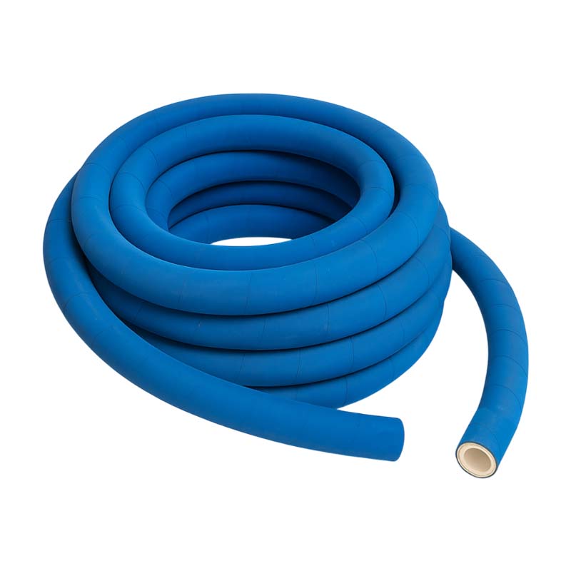 50 mm 2" Molkerei Milch Lebensmittel Schlauch BfR FDA NBR NVC blau weiß - PN 18 bar - 40 m Rolle