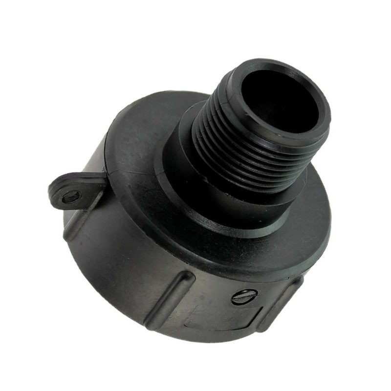 S60 x 6 IBC Adapter mit Außengewinde AG 1" Container Fass Tank Zubehör PN10 bar - 10 Stück