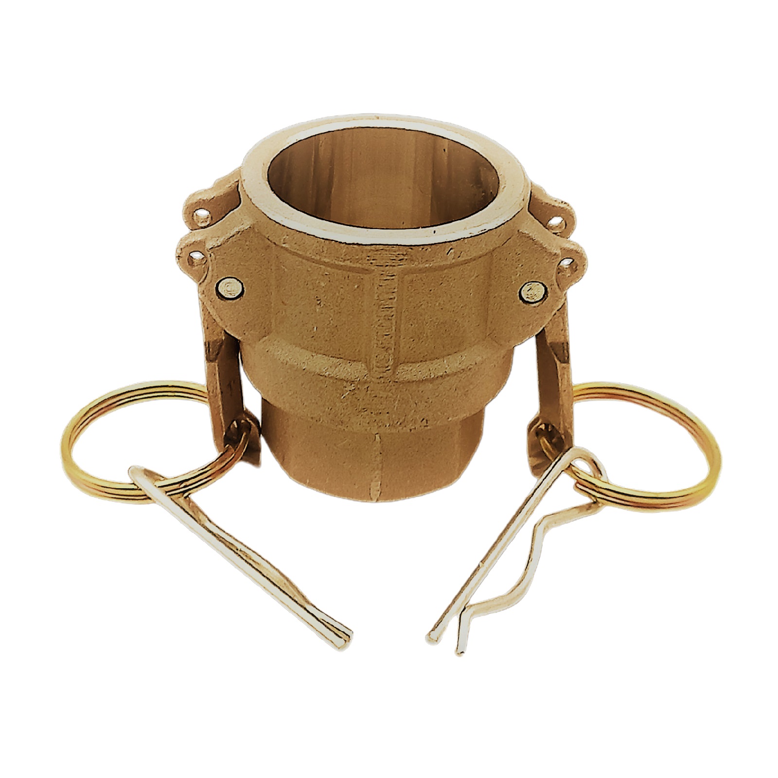 Kamlock Typ D - Mutterteil Messing MS mit Innengewinde (IG) für Stecker 32,1 mm - 3/4" Zoll DN19 DN20 - PN 17 bar