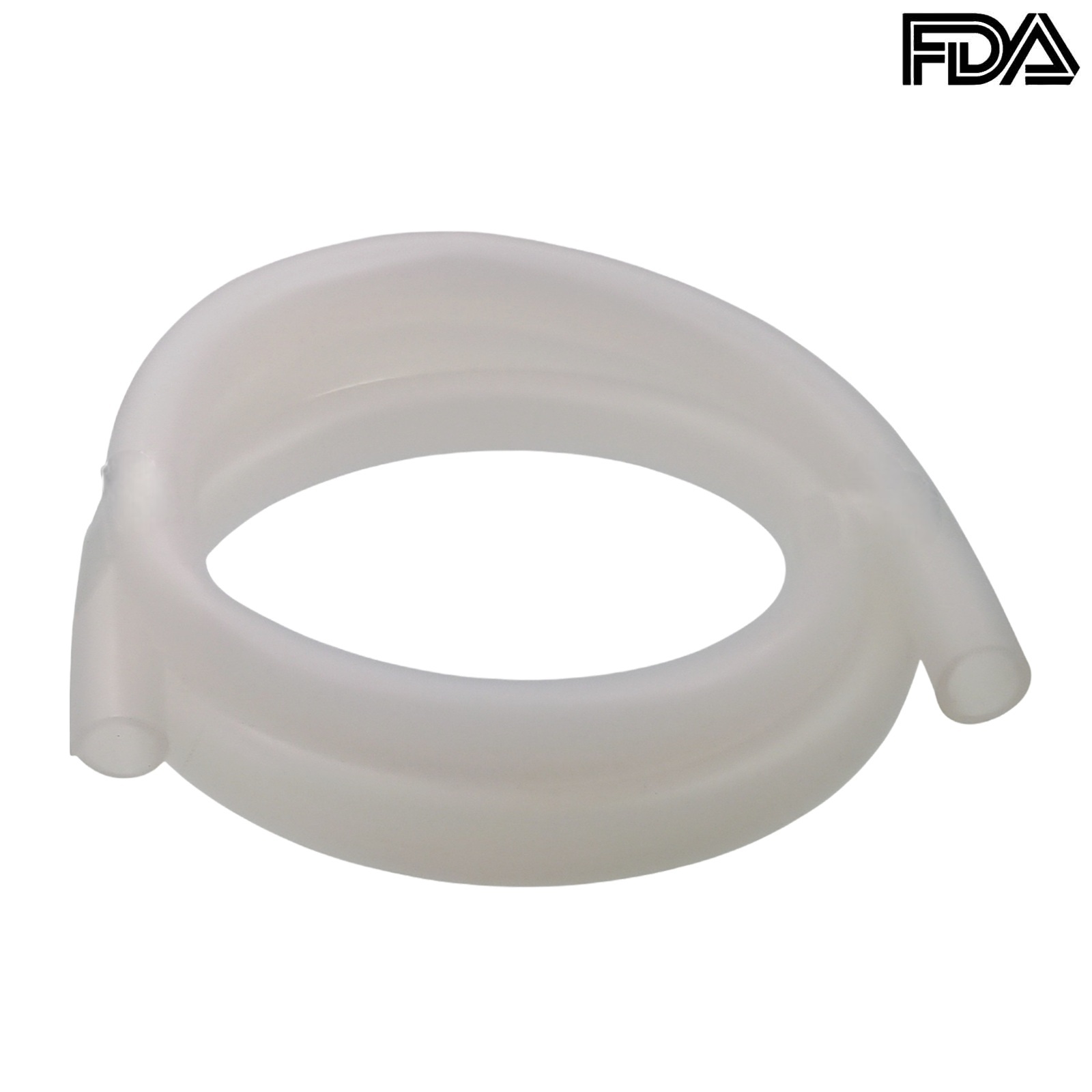 25 x 35 mm Silikon Silicon Industrie Schlauch transparent talkumiert Lebensmittel FDA - 25 m