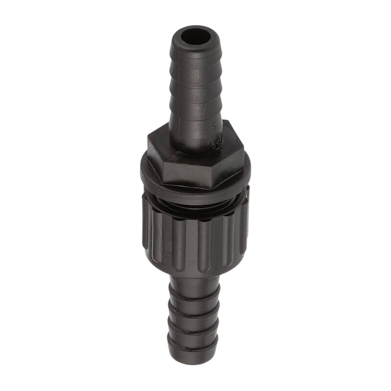 13 mm Schlauch Verschraubung 2-fach Stutzen Tülle Pool Teich Garten PP schwarz - PN 6 bar
