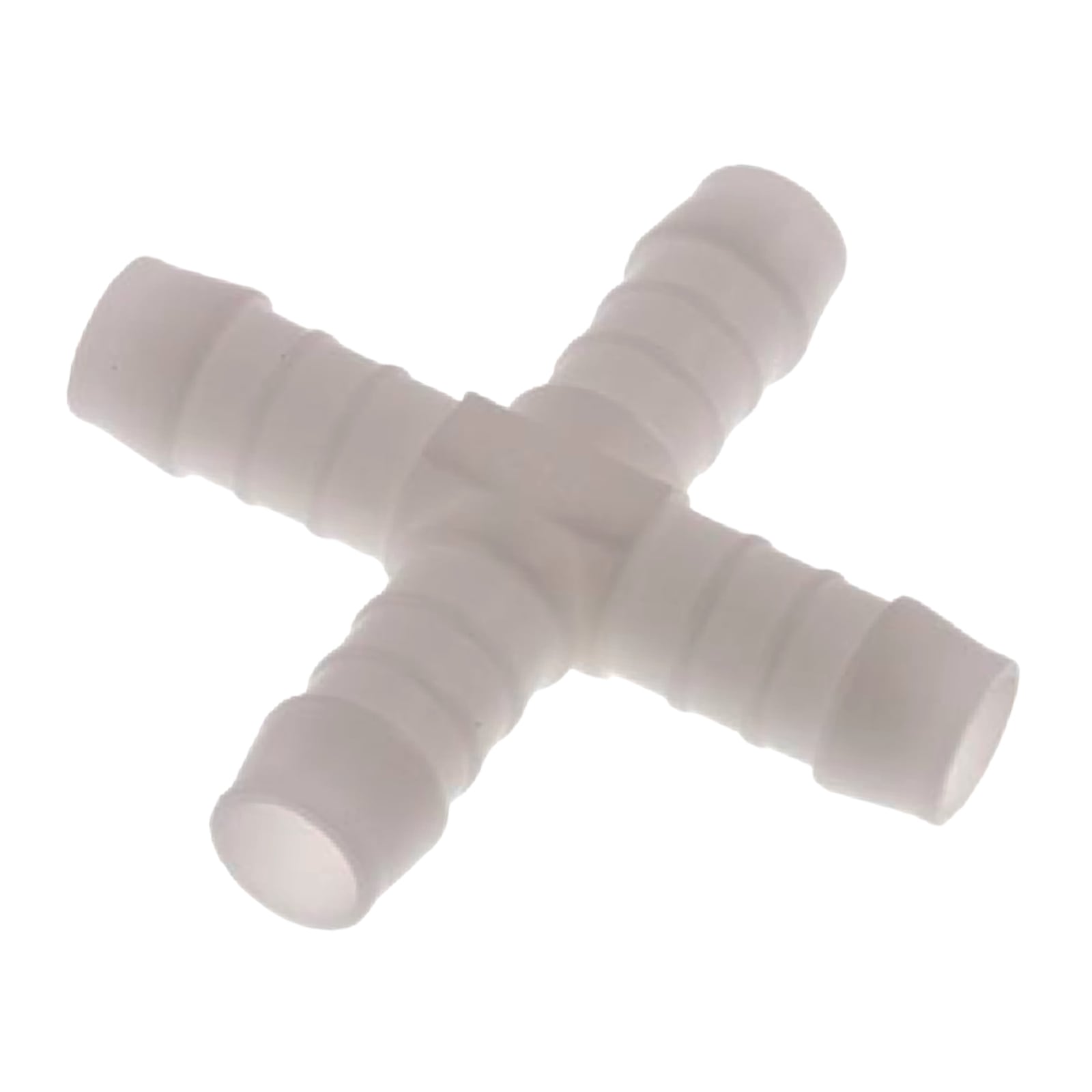 13 mm POM Kreuz Schlauch Verbinder Stutzen Tülle Kupplung Fitting weiss PN 10 bar