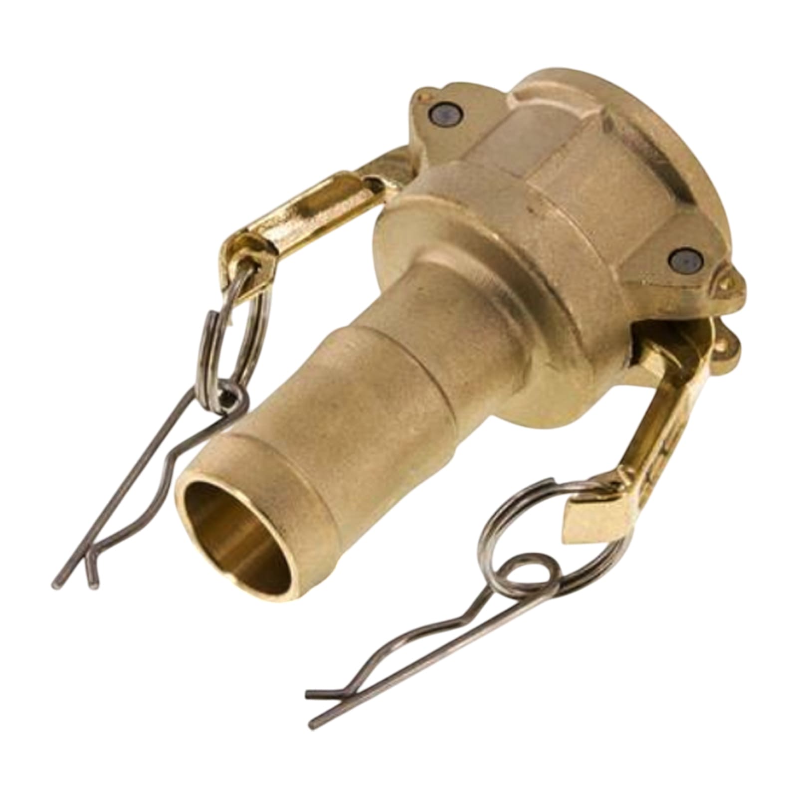 Kamlock Typ E - Vaterteil Messing - 145,2 mm Stecker  -> Tülle 128 mm 5" Zoll DN125 - PN 5 bar