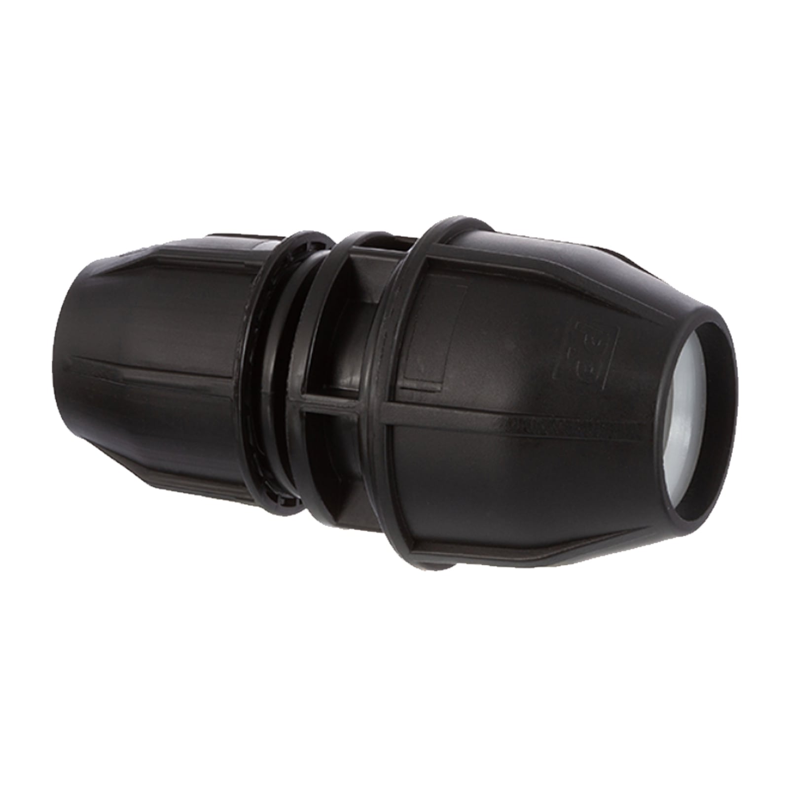 63 x 50 x 63 mm PE PP Fitting Klemm Verbinder Verschraubung Muffe reduziert T-Stück 90° schwarz - PN 16 bar