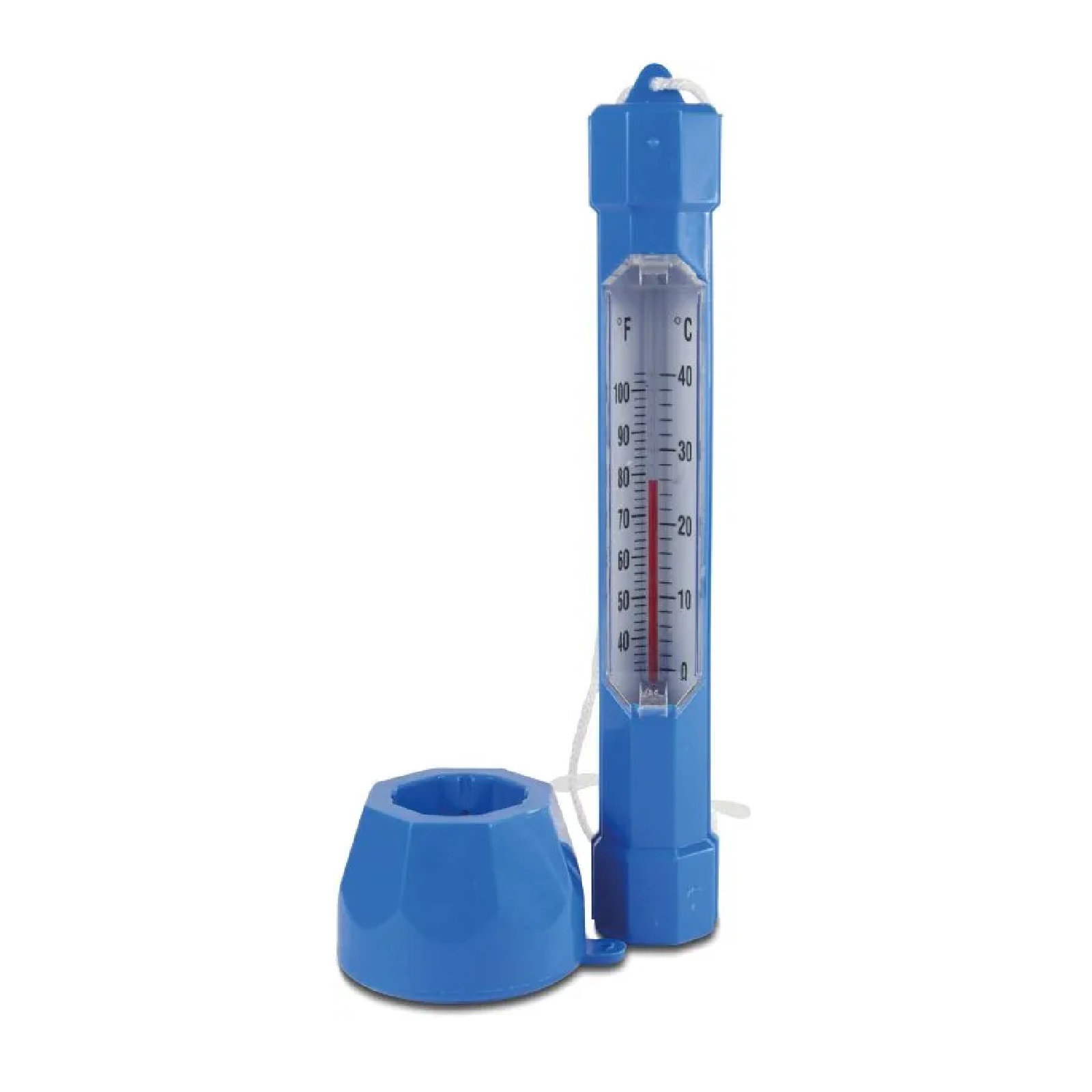 Pool Schwimm Thermometer Blau/Weiß senkrecht