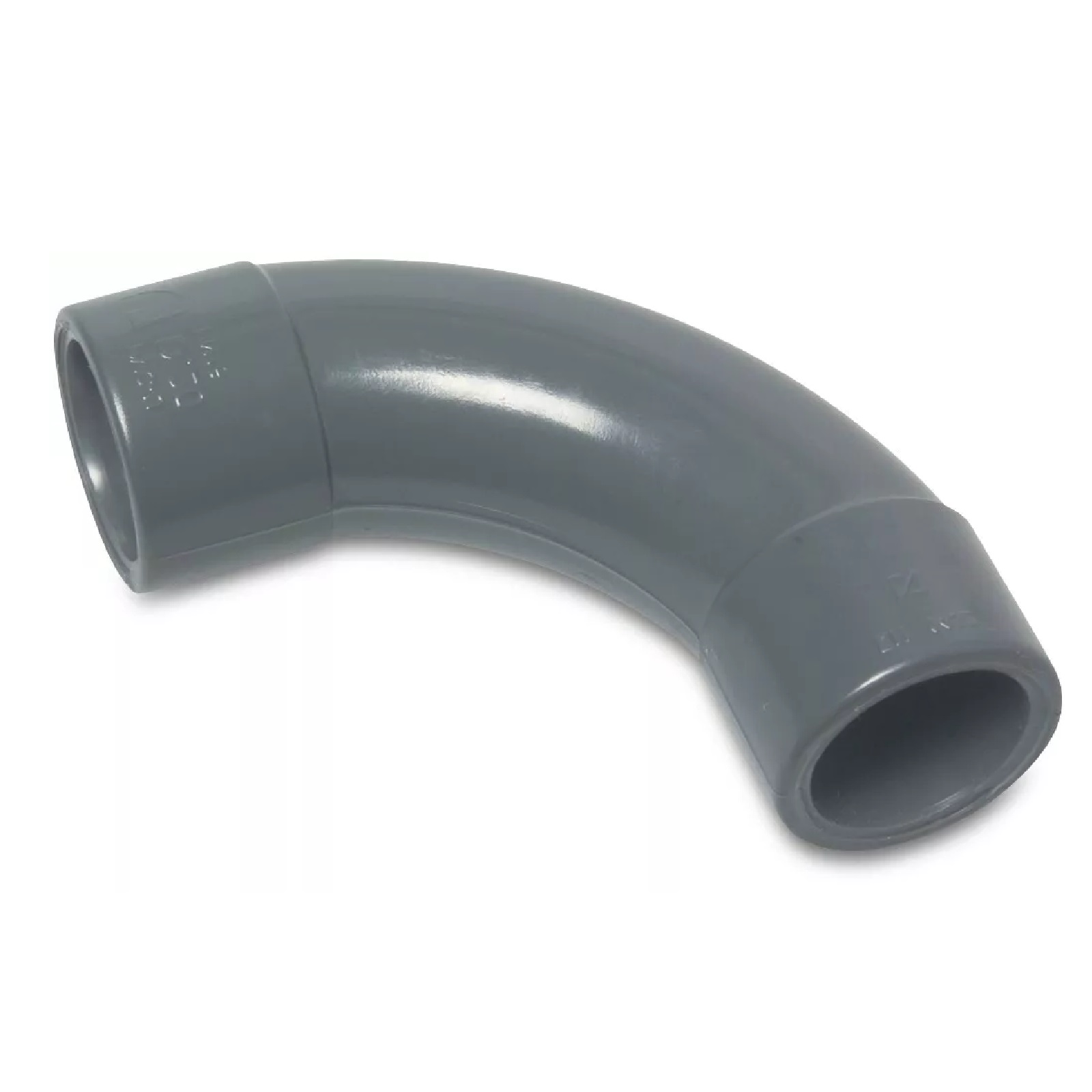 63 mm PVC Klebe Fitting Bogen Winkel 90° (Spritzguss) Muffe Verbinder - PN 16 bar
