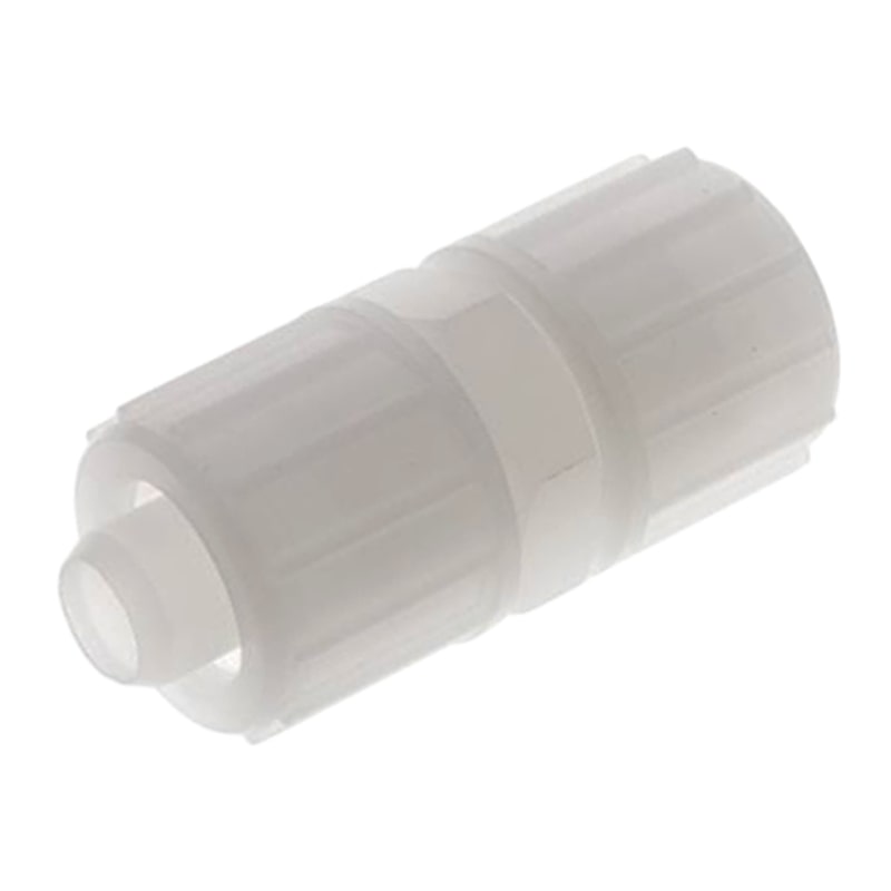 16 x 10 mm Kupplung TX Fitting Gewebe Schlauch Verbinder FDA PVDF weiß - PN 10 bar