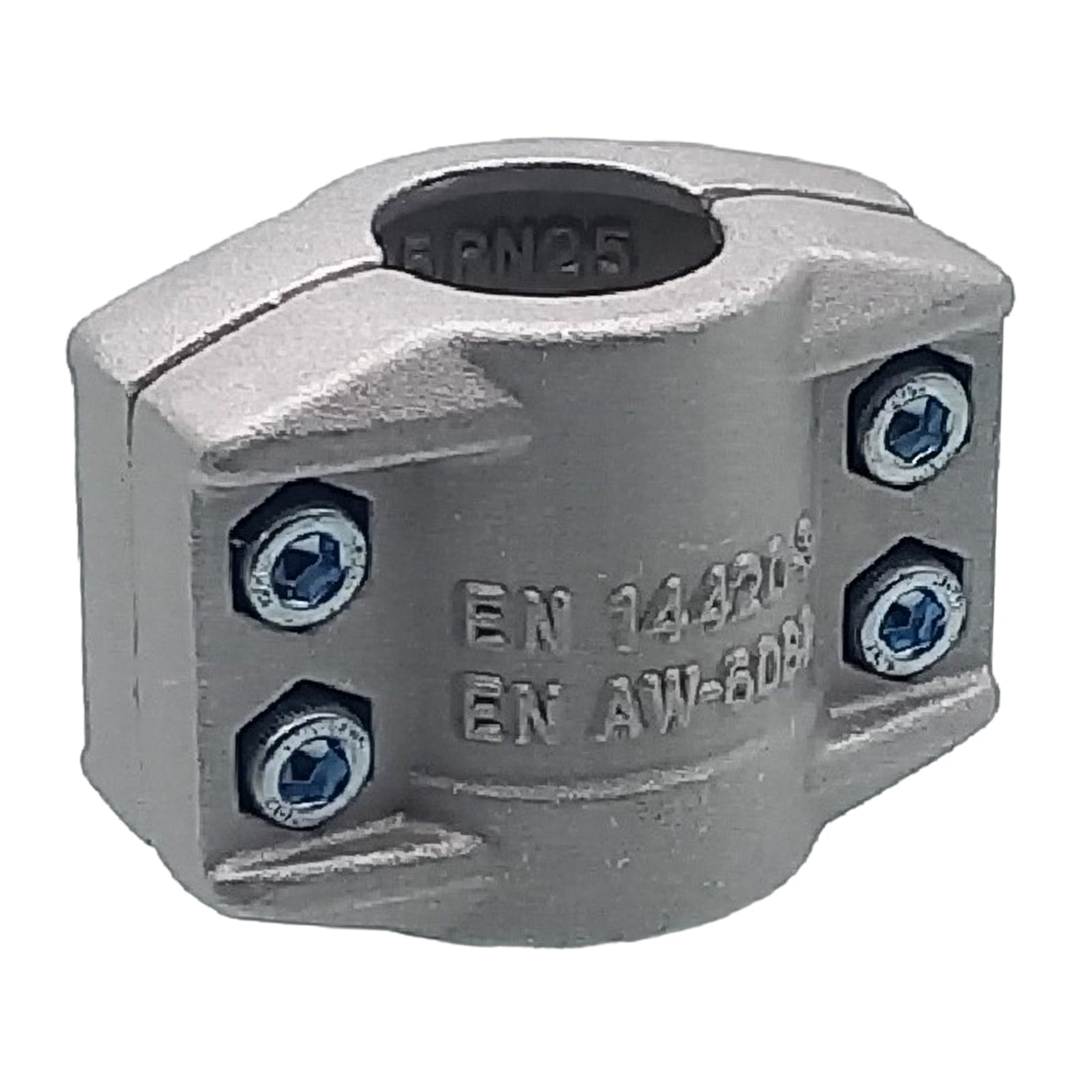 DN 200 Klemmschale Aluminium Spannbereich 222 - 229 mm für Schlauch ID x AD 200 x 224 mm - PN 16 bar
