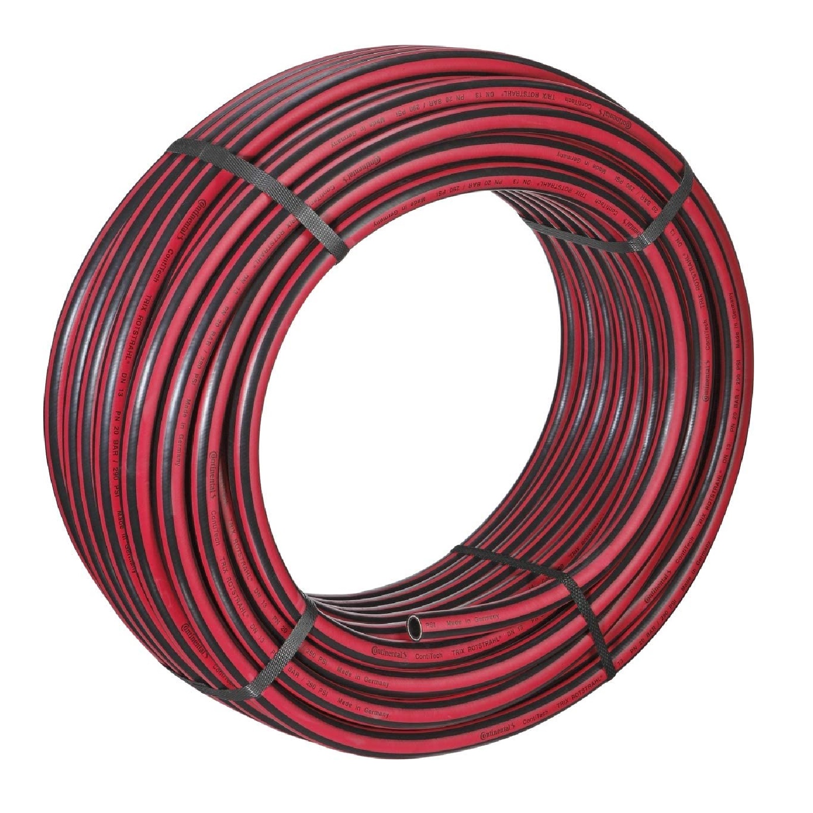 50 mm 2" Zoll Hochleistungs Gummi Wasser Schlauch EPDM - CONTI TRIX ROTSTRAHL® PN 10 bar - 40 m Rolle