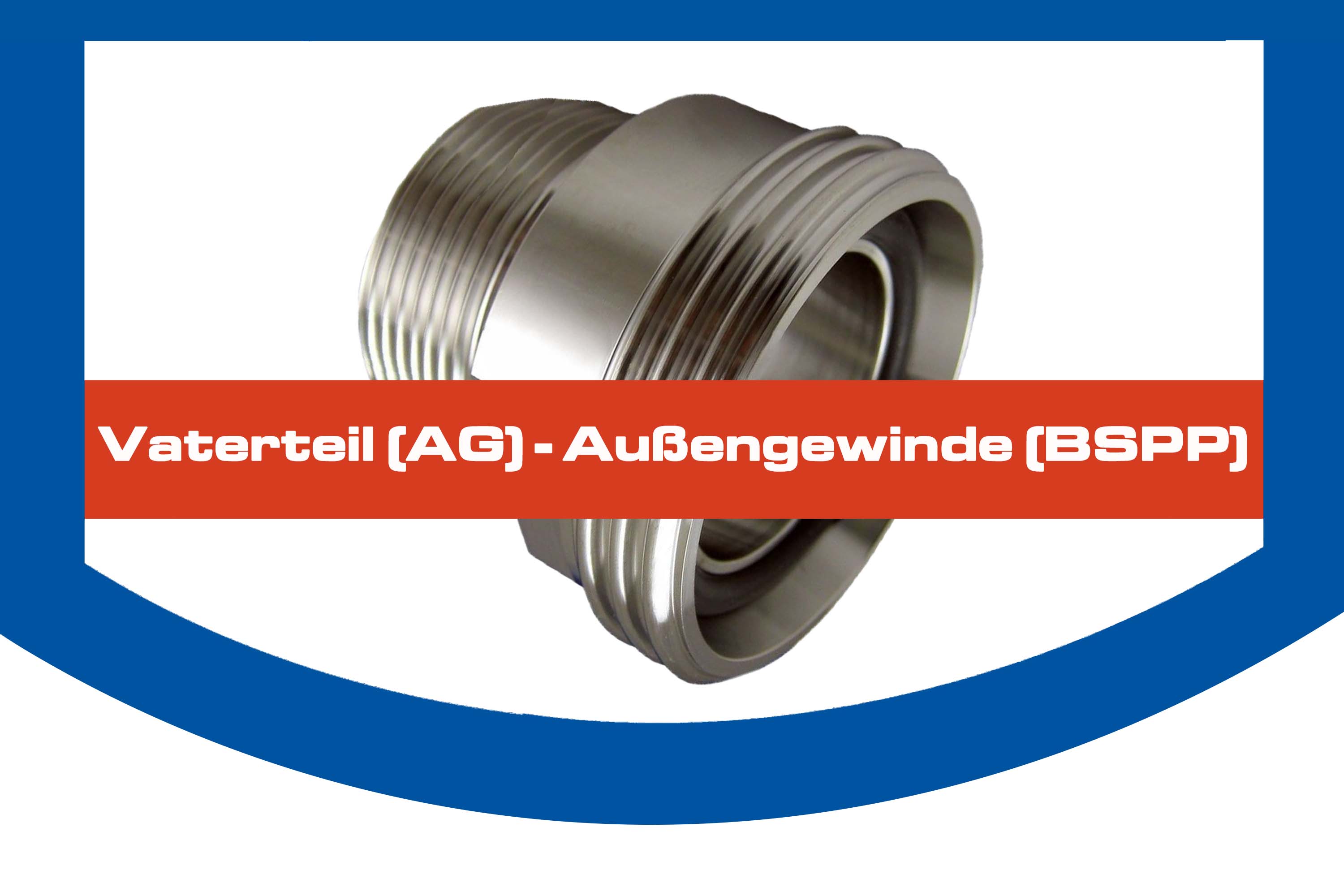 Vaterteil (AG) -> Außengewinde (BSPP)