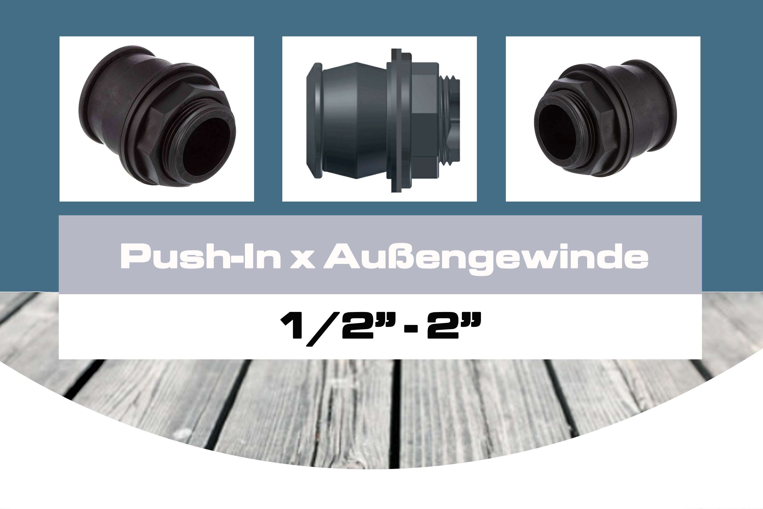 Push-In x Außengewinde