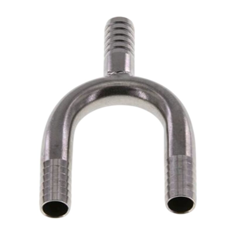 6 mm - 1/4" Zoll 90° Y-Stück Schlauch Verbinder Verteiler Tülle Kupplung Reparatur Edelstahl VA 1.4301